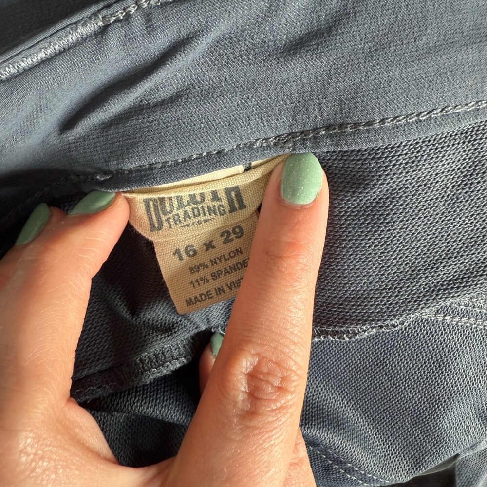 Duluth Trading Co Flexpedition Bootcut Pants Dusty Blue Size 16x29 - Picture 4 of 5